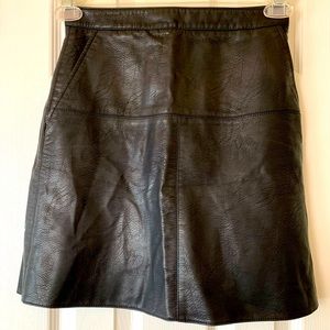 Faux leather Zara Basic skirt